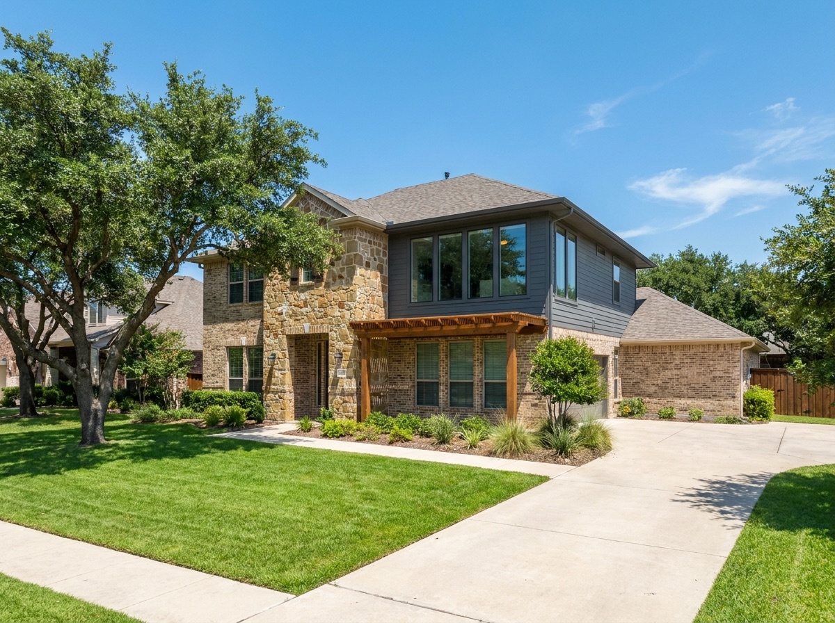 Two-story home exterior