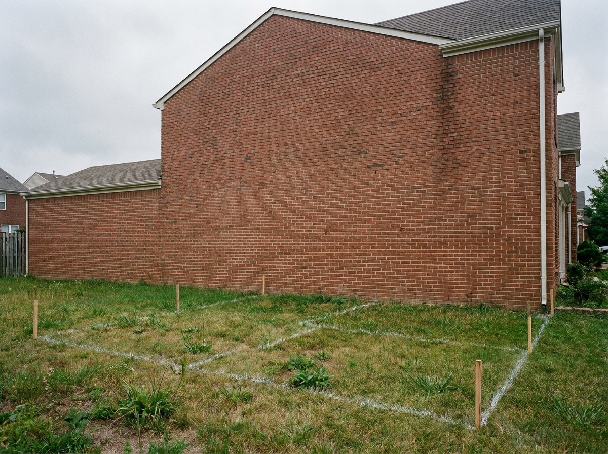 Before: blank exterior wall