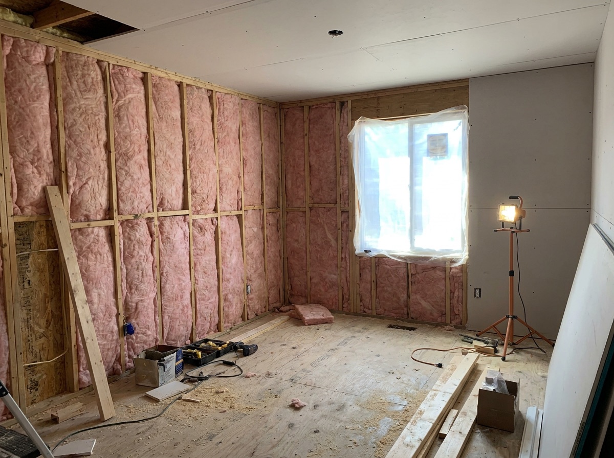 Interior mid-construction