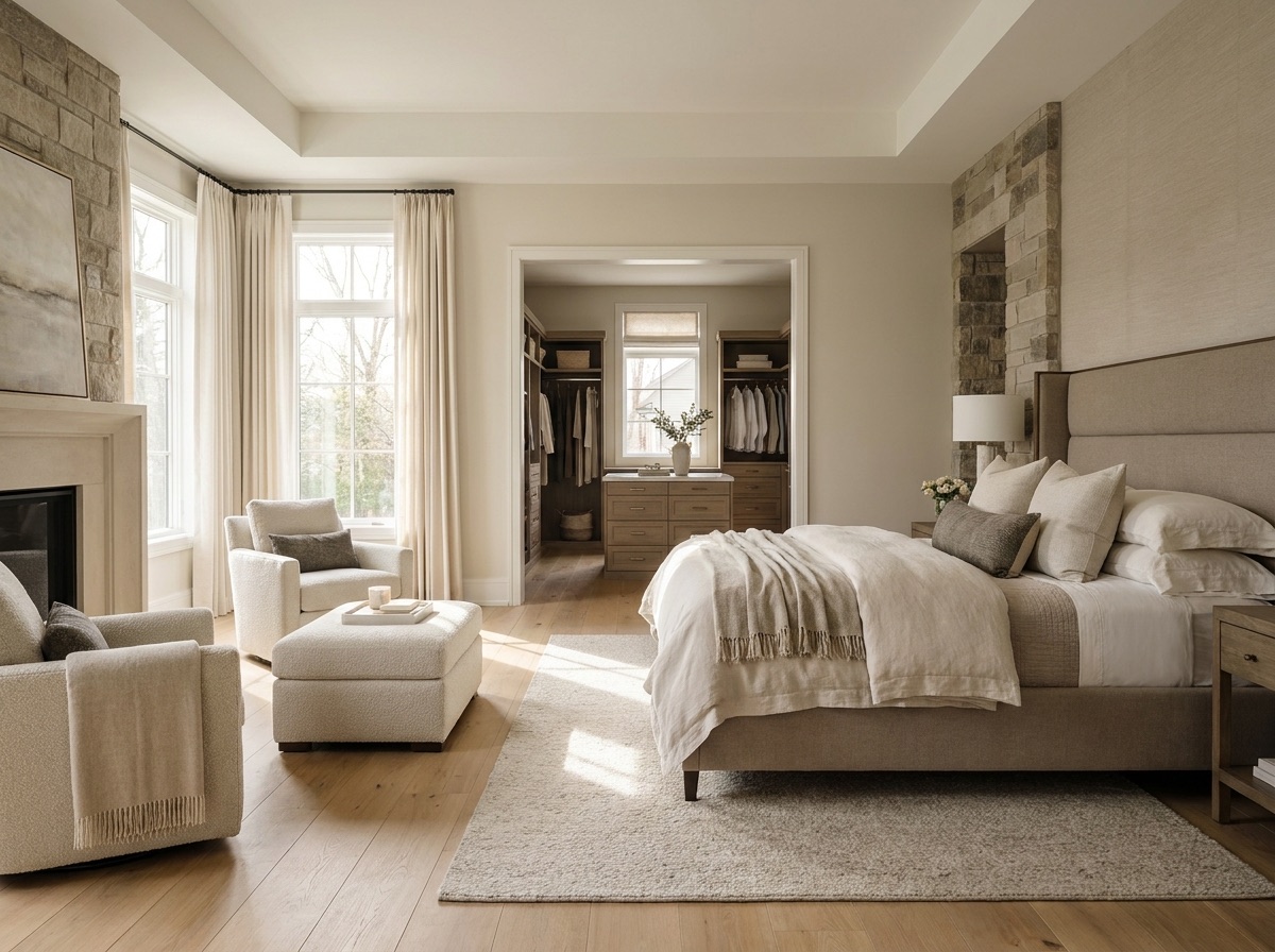 Expanded primary bedroom